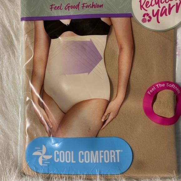 Maidenform Flexees Shapewear Womens Size 3XL Beige Seamless High Waist‎ Briefs - Picture 3 of 5